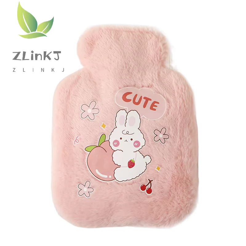 Charming Plush Rabbit & Bear Velvet Hot Water Bottle Hand Warmer - Image 7