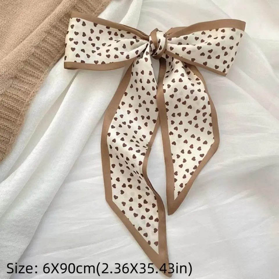 Luxurious Silk-Feel Skinny Scarf and Foulard Ribbon for Hair, Bag, and Wrist Styling - Image 6