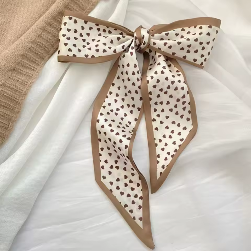 Luxurious Silk-Feel Skinny Scarf and Foulard Ribbon for Hair, Bag, and Wrist Styling - Image 9