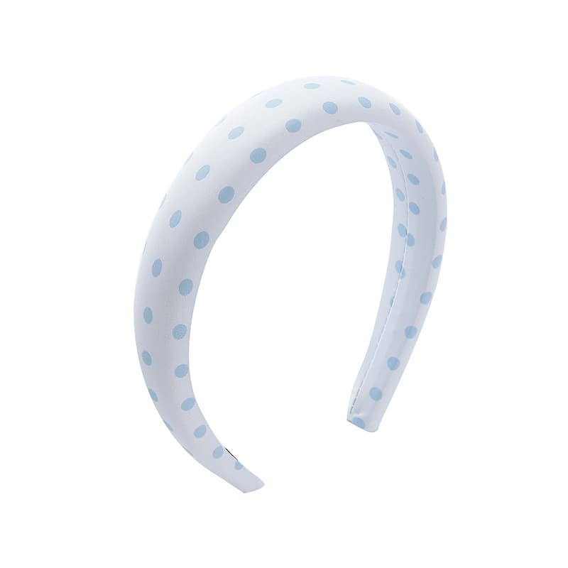 Chic Pastel Polka Dot Padded Headband — Wide Non-Slip Hair Hoop for Women - Image 4
