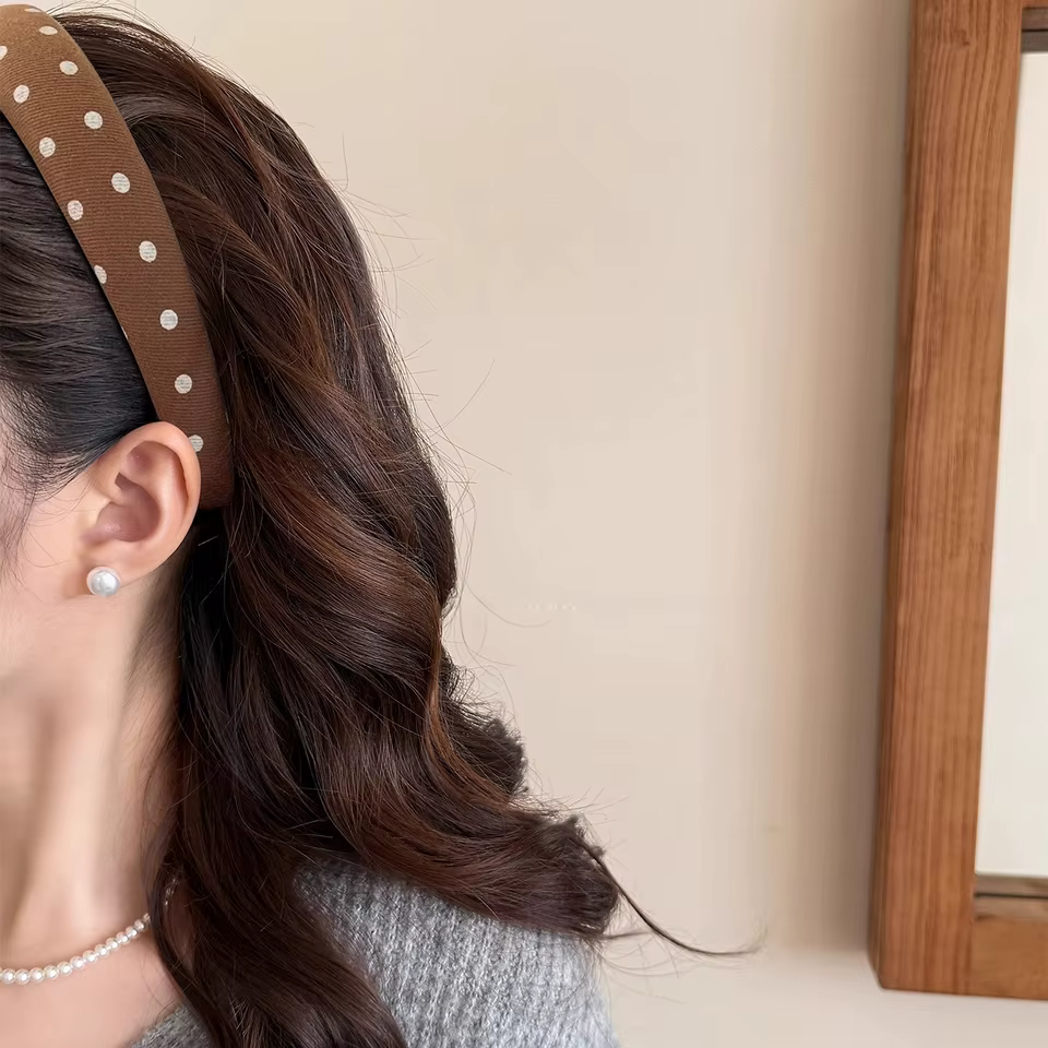 Chic Padded Fabric Headbands for Women — Polka Dot, Striped & Plaid Hair Accessories - Image 6