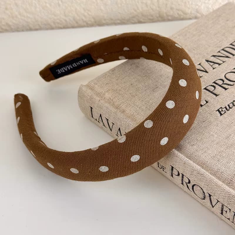 Chic Padded Fabric Headbands for Women — Polka Dot, Striped & Plaid Hair Accessories - Image 8