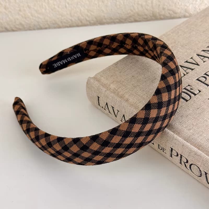 Chic Padded Fabric Headbands for Women — Polka Dot, Striped & Plaid Hair Accessories - Image 9