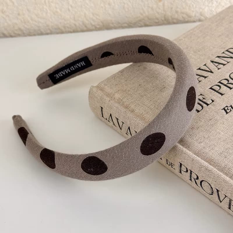Chic Padded Fabric Headbands for Women — Polka Dot, Striped & Plaid Hair Accessories - Image 10
