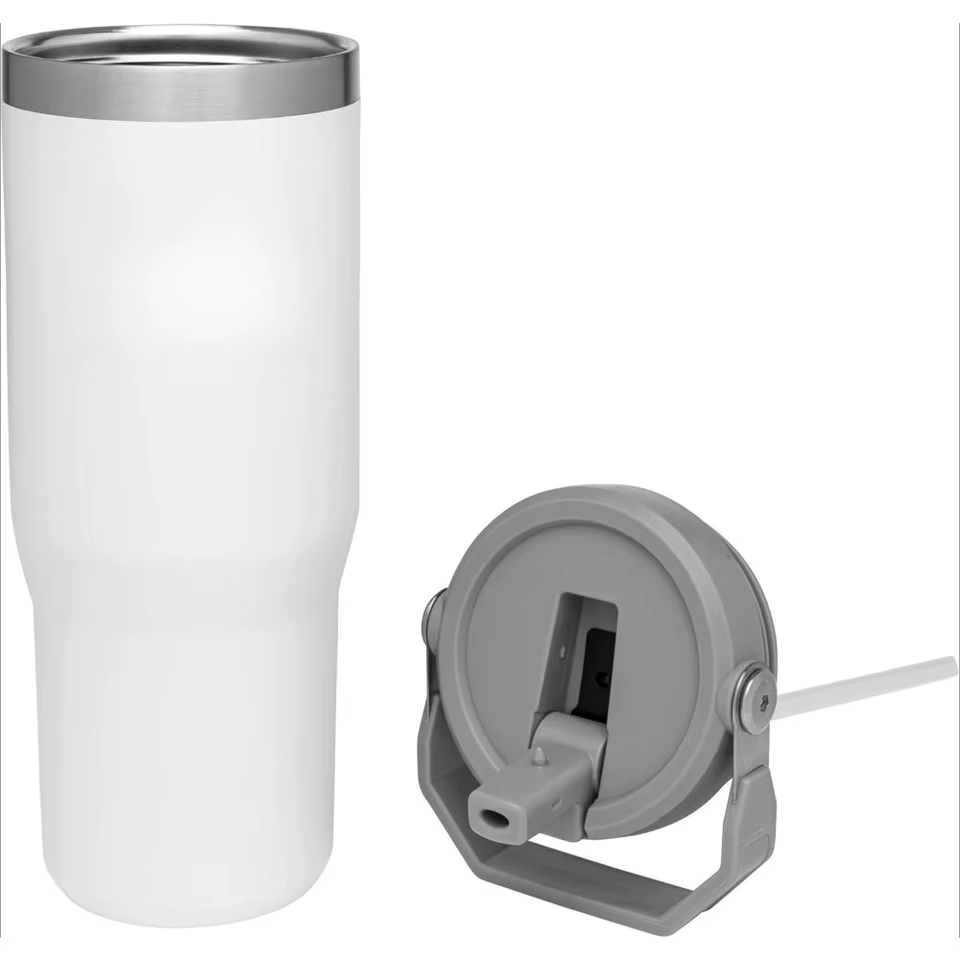 Premium 900ml Stainless Steel Vacuum Insulated Tumbler with Straw, Handle & Leak-Proof Lid alternate