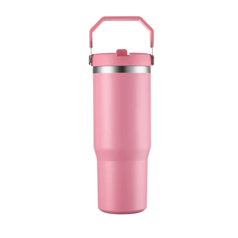 Premium 900ml Stainless Steel Vacuum Insulated Tumbler with Straw, Handle & Leak-Proof Lid - Image 8