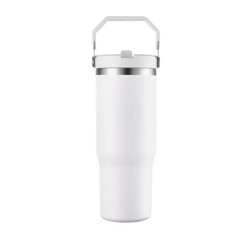 Premium 900ml Stainless Steel Vacuum Insulated Tumbler with Straw, Handle & Leak-Proof Lid - Image 9