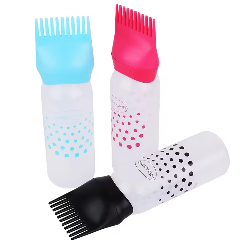 150ml Reusable Hair Dye Applicator Bottle with Comb Dispenser for Root Touch-Ups & Hair Treatment