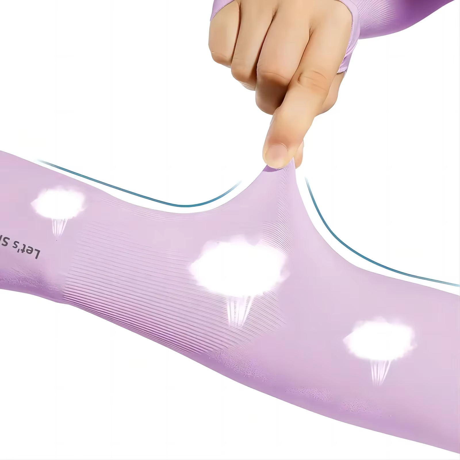 Premium Ice Silk Cooling Sun Protection Arm Sleeves for Outdoor Sports and Driving - Image 4