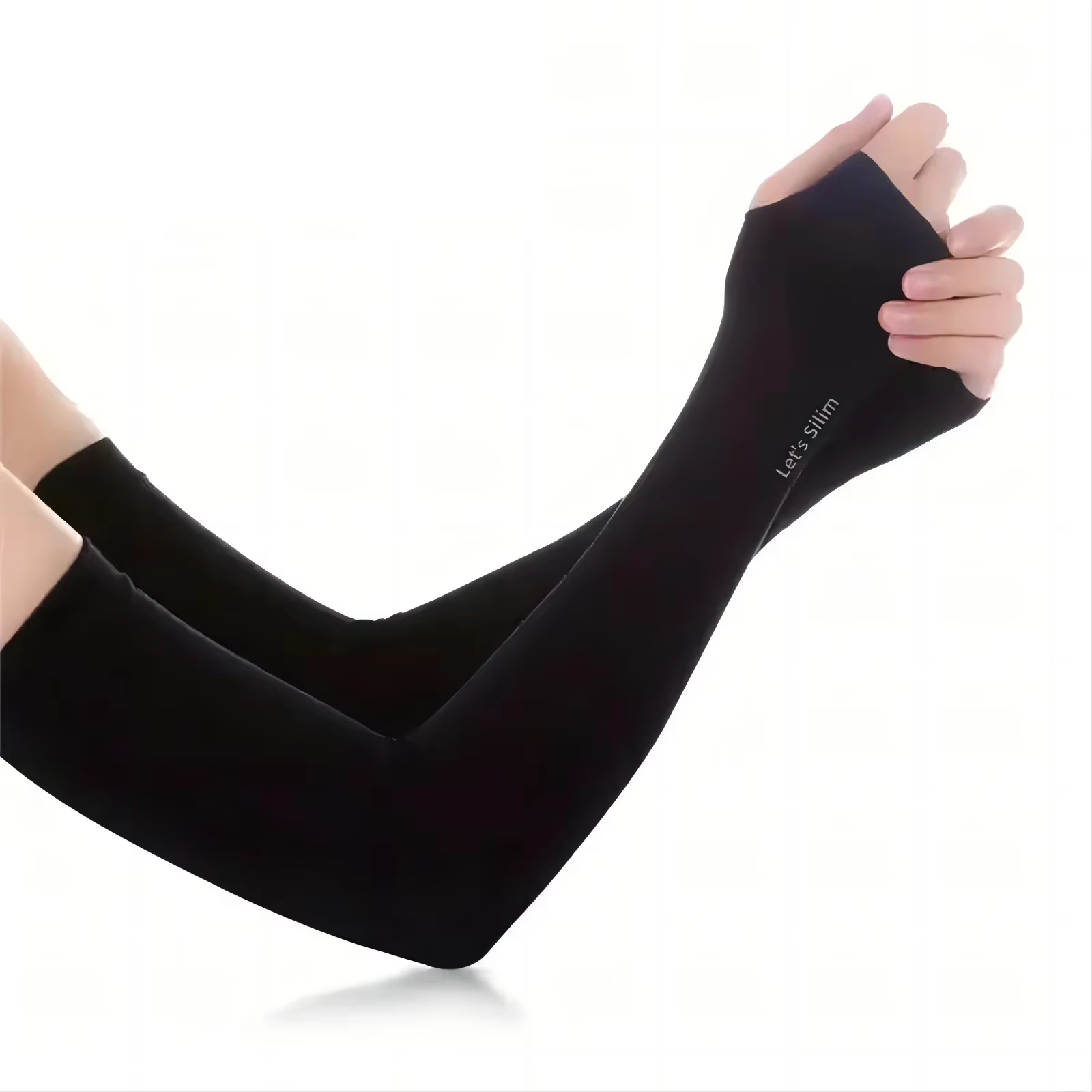 Premium Ice Silk Cooling Sun Protection Arm Sleeves for Outdoor Sports and Driving - Image 8