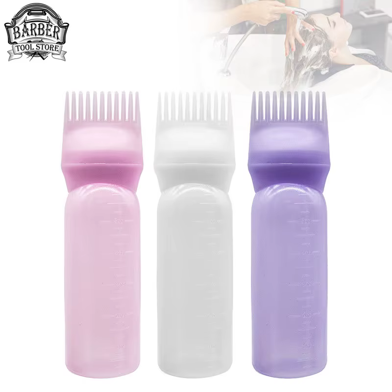 Professional Scalp Treatment & Hair Dye Applicator Bottle with Comb Tip for Salon or Home Use