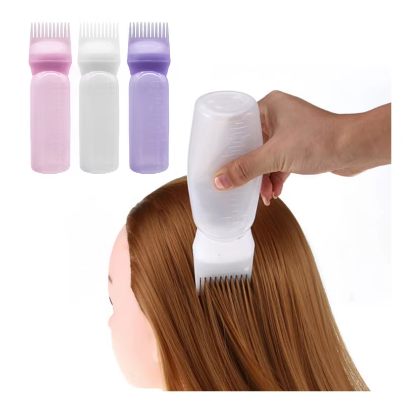 Professional Scalp Treatment & Hair Dye Applicator Bottle with Comb Tip for Salon or Home Use alternate
