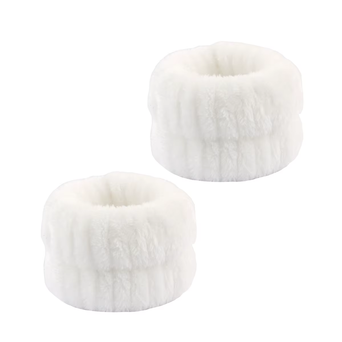 Luxurious Coral Fleece Skincare Headband & Wristband Set for Face Washing & Spa Rituals - Image 12