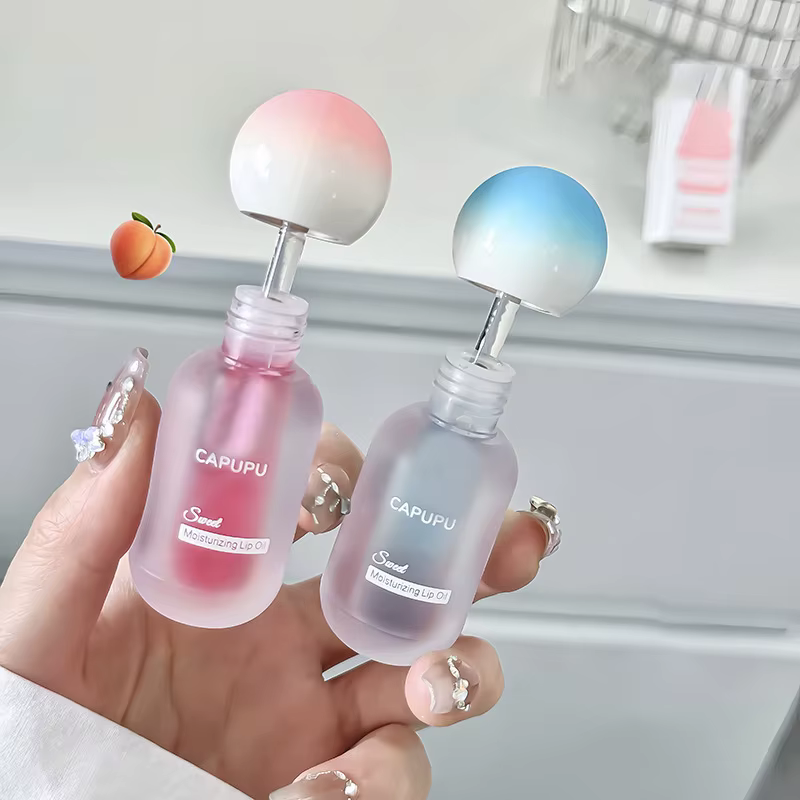 Hydrating Fruit & Peach Jelly Lip Oil for Plump, Glass-Like Shine and Clear Lip Care - Image 3