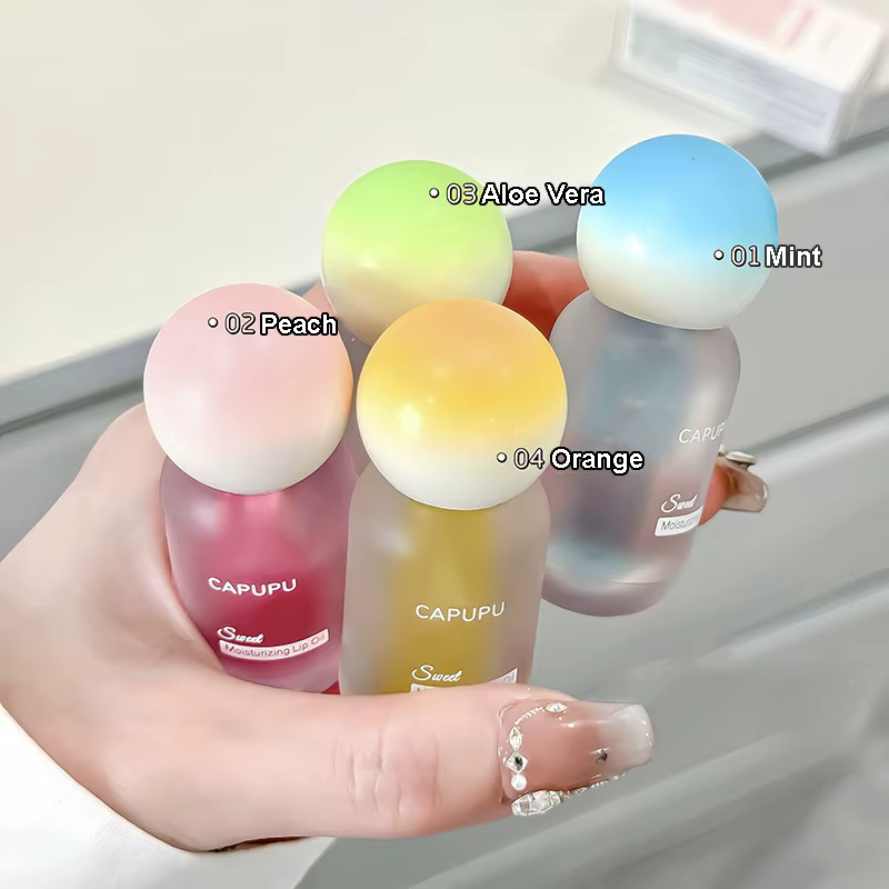 Hydrating Fruit & Peach Jelly Lip Oil for Plump, Glass-Like Shine and Clear Lip Care - Image 6