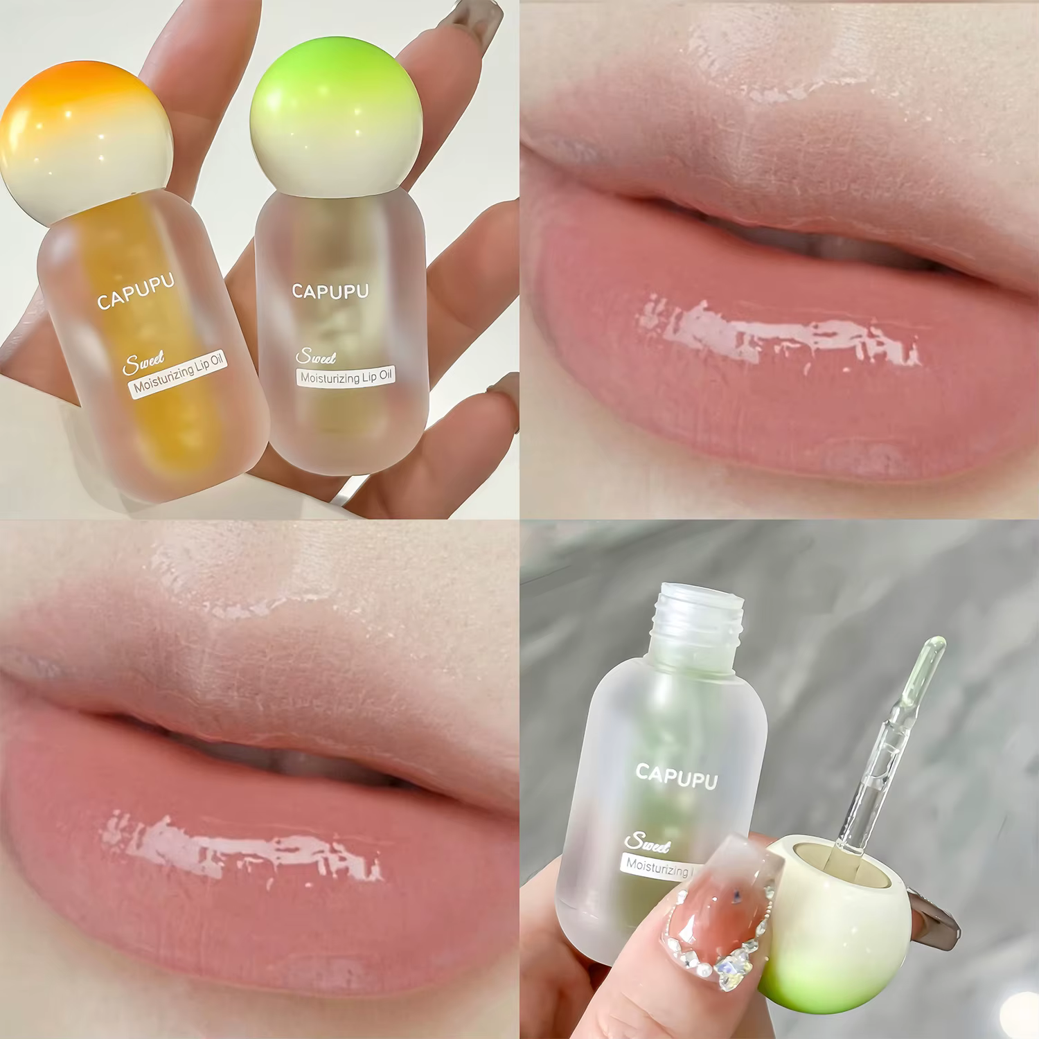 Hydrating Fruit & Peach Jelly Lip Oil for Plump, Glass-Like Shine and Clear Lip Care - Image 7